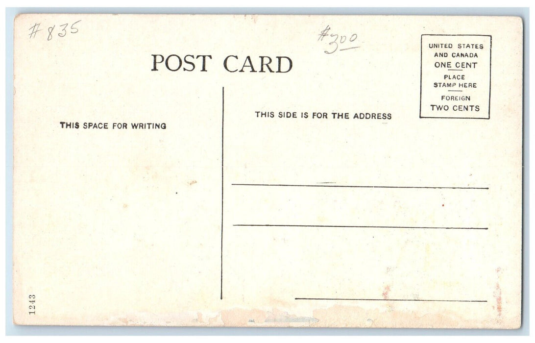c1910 Exterior View Hillsborough Co Court House Building Tampa Florida Postcard