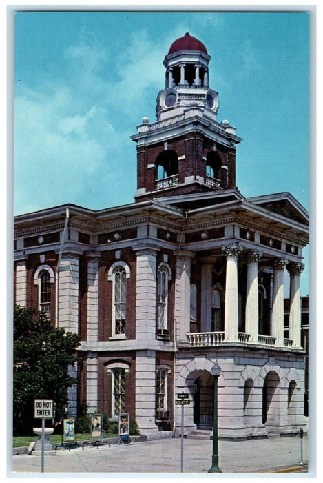 1966 Christian County Courthouse Building Hopkinsville Kentucky Vintage Postcard