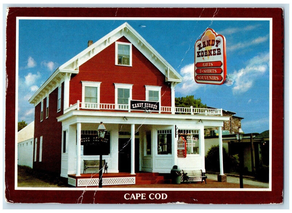 1997 Kandy Korner Souvenir Shop Cape Cod Hyannis Massachusetts MA Postcard