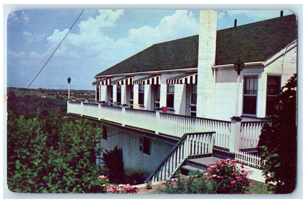 c1960's View Of Majestic View Motel Steubenville Ohio OH Vintage Postcard