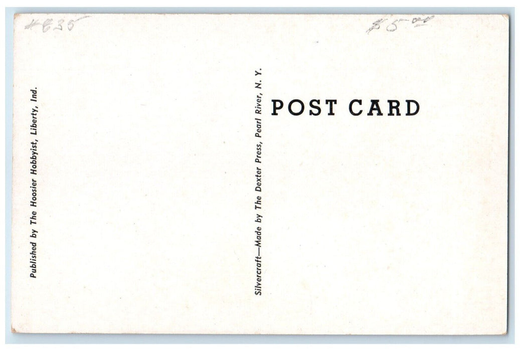 c1940 Union County Court House Building Liberty Indiana Antique Vintage Postcard