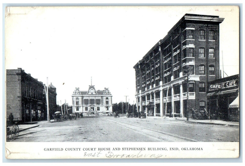 c1905 Garfield County Court House Stephensen Building Enid Oklahoma OK Postcard