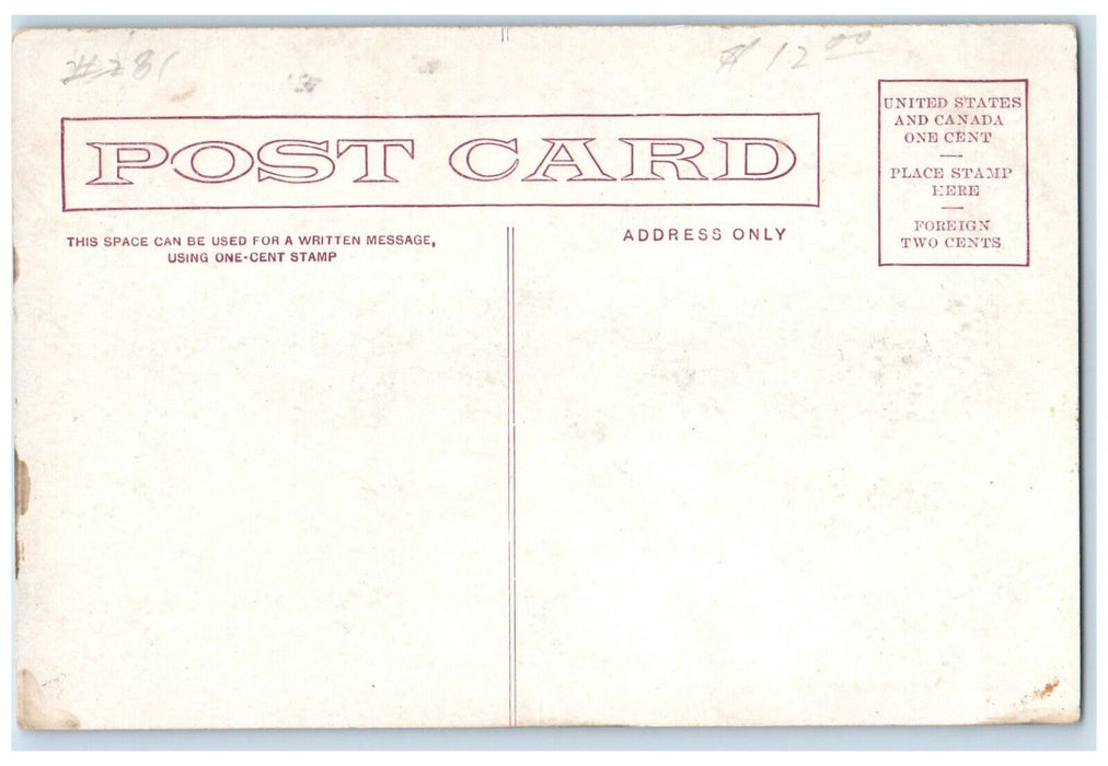 c1910 Exterior View Caddo County Court House Building Anadarko Oklahoma Postcard