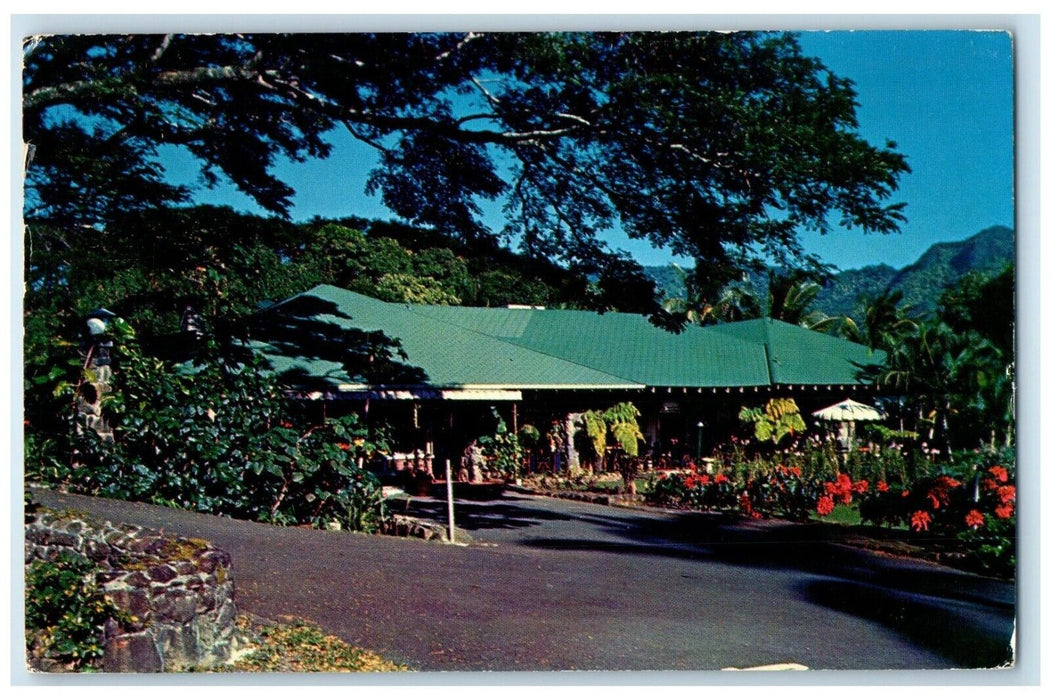 1958 View Of Waioli Tea Room Manoa Valley Honolulu Hawaii HI Vintage Postcard