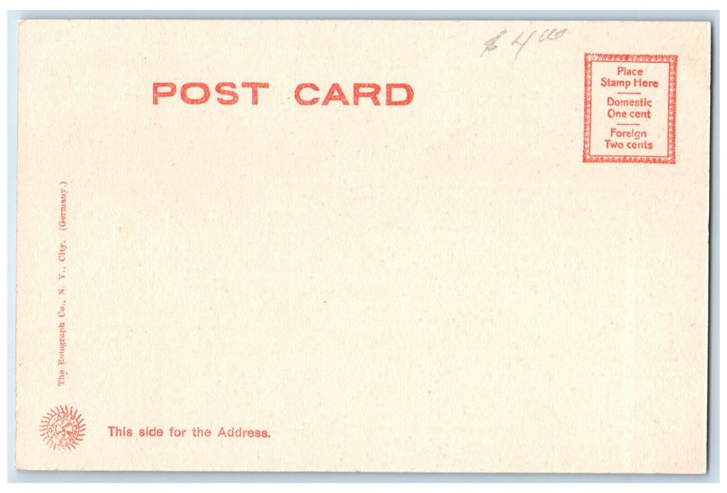 c1905 Bareback Riding Cyclone Florida Ostrich Farm Jacksonville Florida Postcard