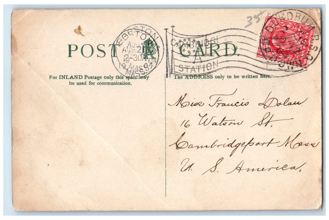 1904 Princes Road Toxteth Liverpool England Antique Posted Postcard