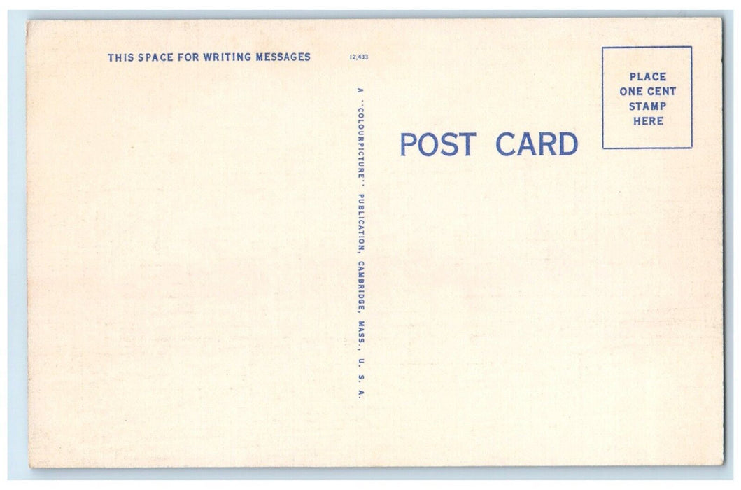c1930's The Pithlachascotee River At New Port Richey Florida FL, Boat Postcard