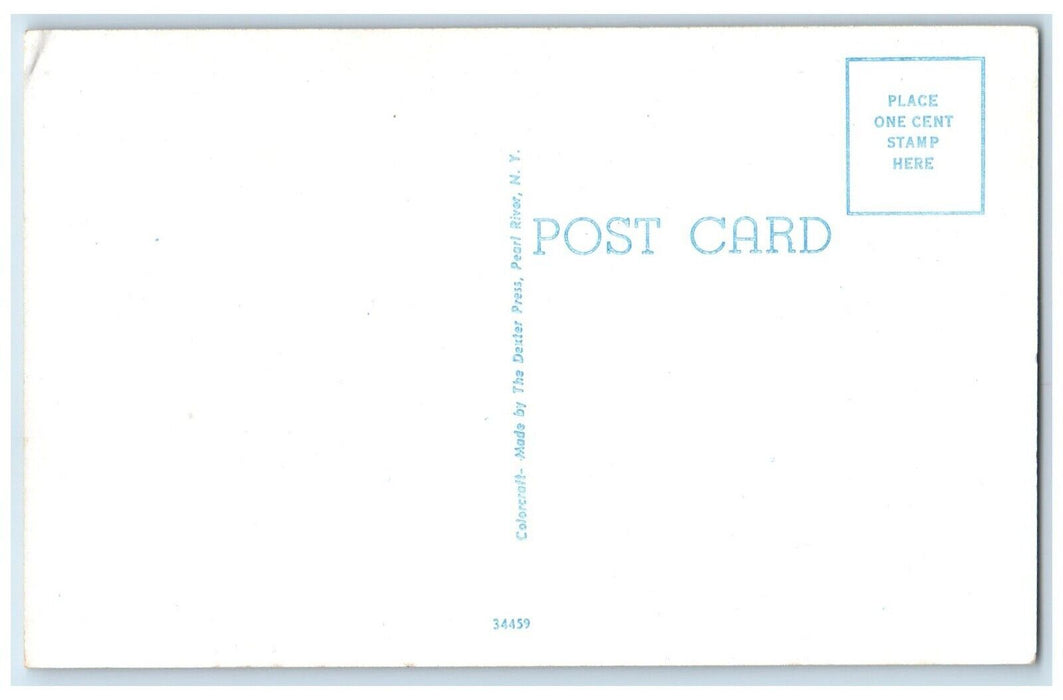 First National Bank Building & Post Office Cars Hollywood Florida FL Postcard