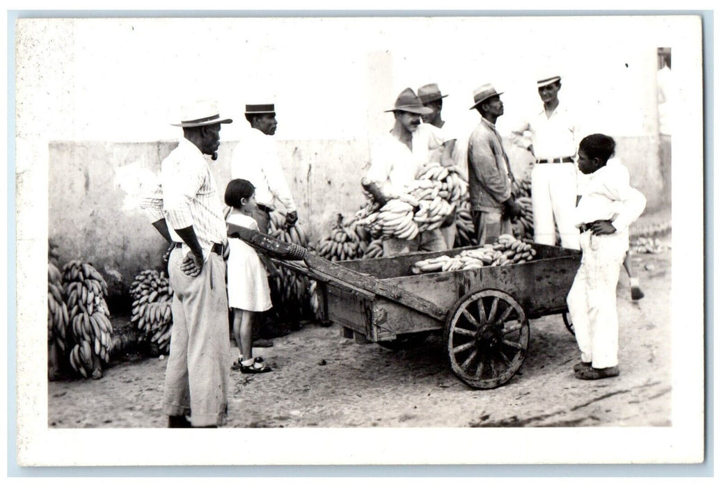 c1940's Banana Dealer Merchant South Central America RPPC Photo Vintage Postcard