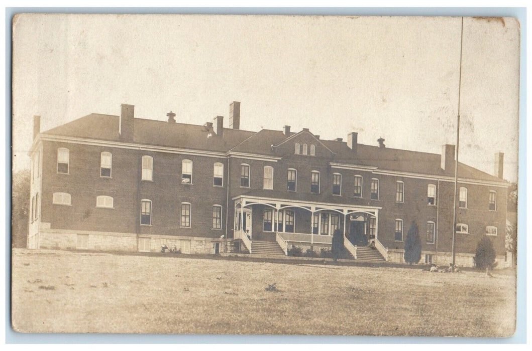 1910 Sac And Fox Industrial School Building Toledo Iowa IA RPPC Photo Postcard