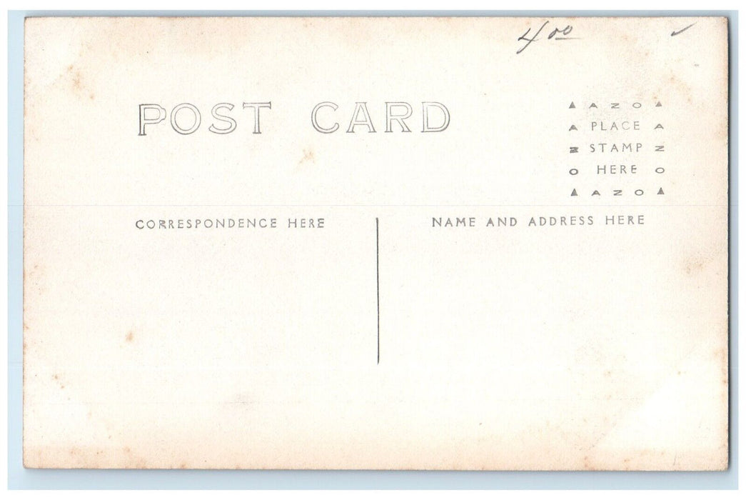 c1910's Girl Nurse Students At The Campus Trees RPPC Photo Antique Postcard