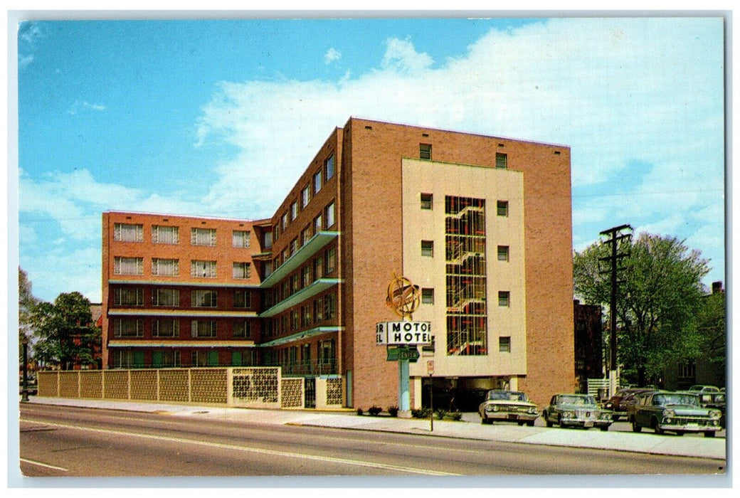 c1950's Mark Monroe Motor Hotel Building Cars Richmond Virginia VA Postcard