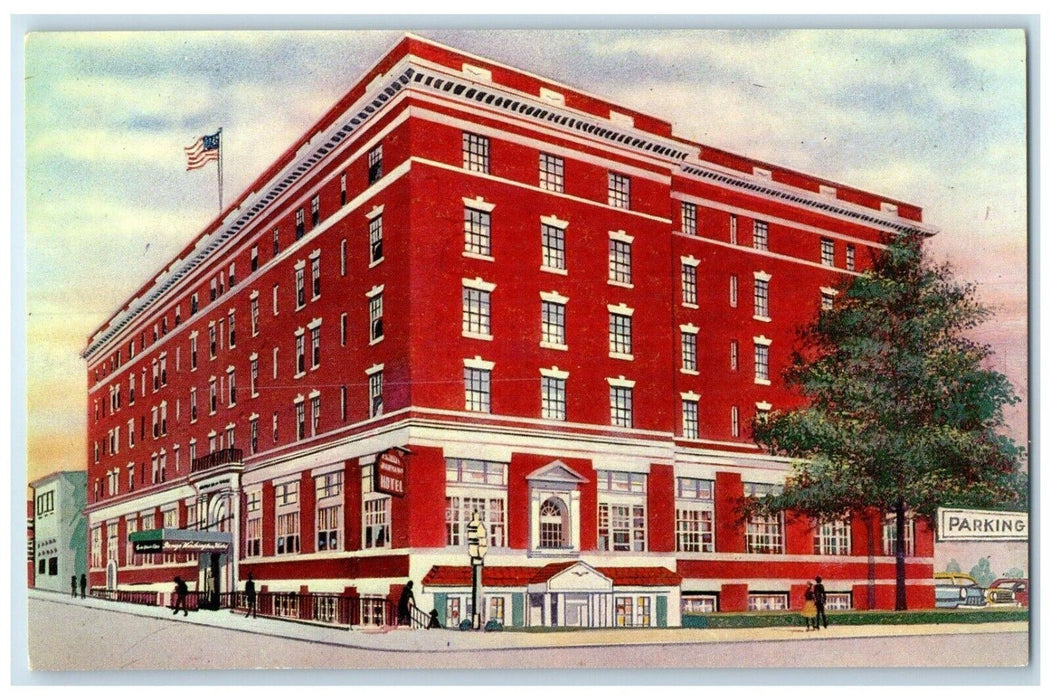 The George Washington Hotel Building Street View Winchester Virginia VA Postcard