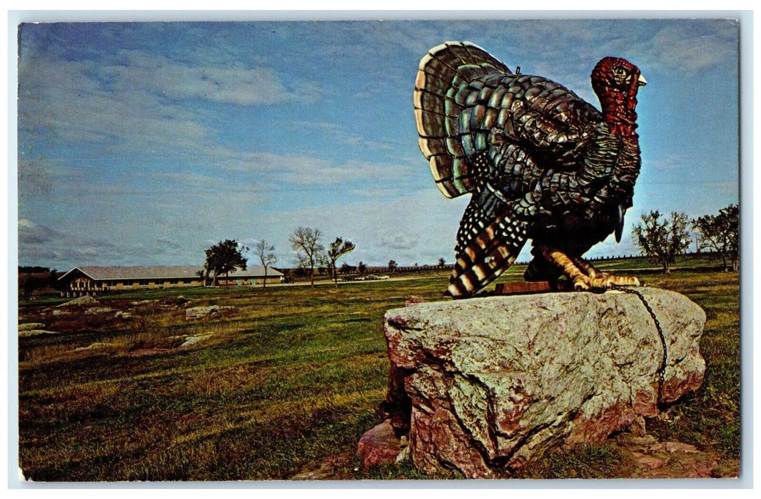 c1950's Turkey On The Rocks At Blue Mound Inn Luverne Minnesota MN Postcard