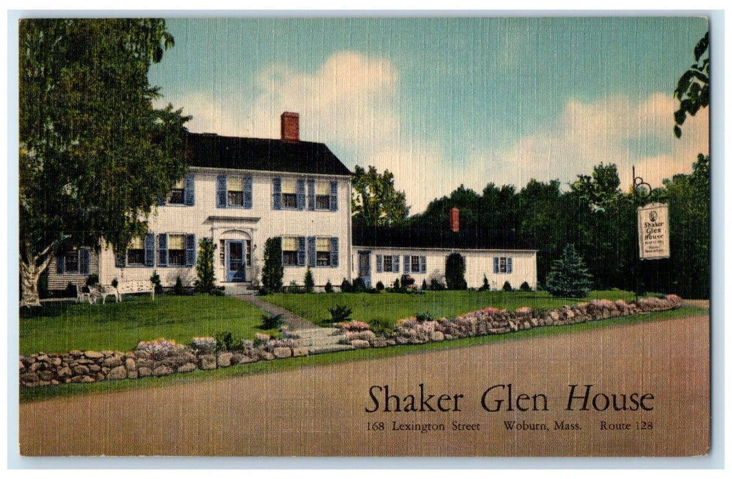 c1940's Shaker Glen House Roadside Woburn Massachusetts MA Vintage Postcard