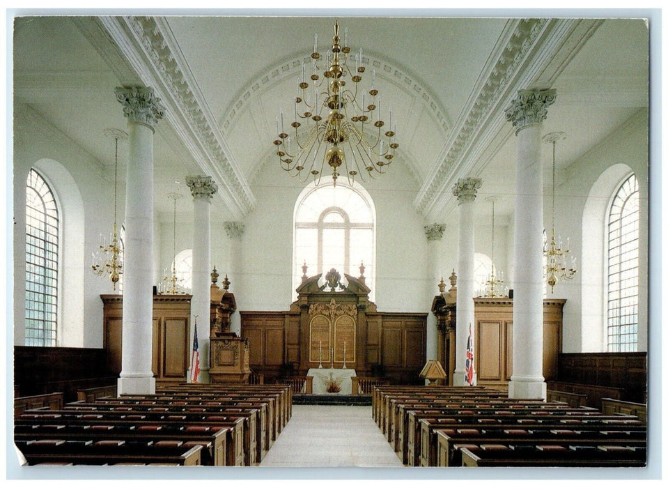 c1960 Sanctuary St. Mary Aldermanbury Winston Churchill Fulton Missouri Postcard