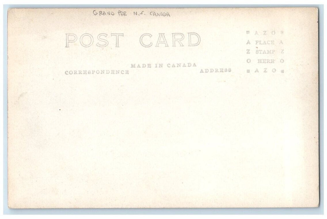 c1920's Evangeline's Well Grand Pre Nova Scotia Canada RPPC Photo Postcard