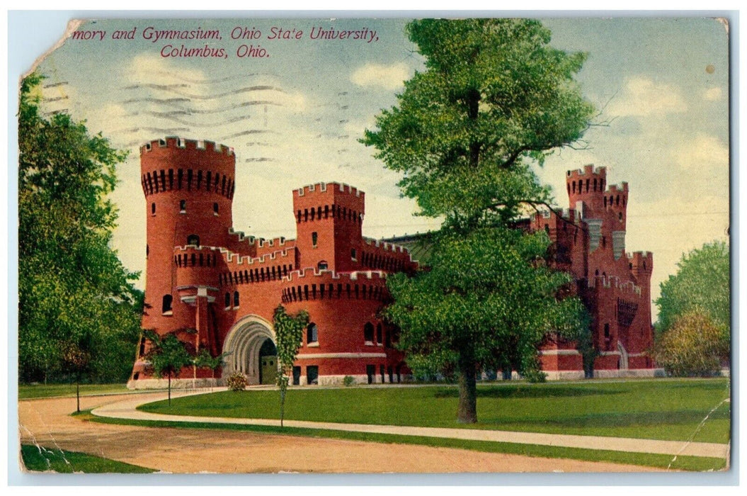 1912 Armory Gymnasium Ohio State University Exterior Columbus Ohio OH Postcard