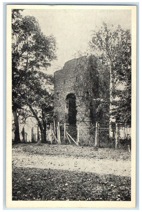 c1910's Old Church Tower At Jamestown Island Virginia VA Vintage Postcard