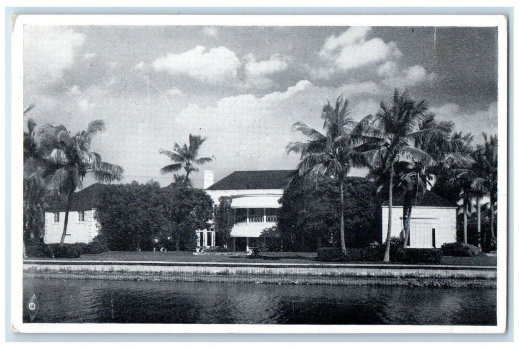 c1940 Home Bruce Dodson La Gorce Island Nikko Kansas City Missouri MO Postcard