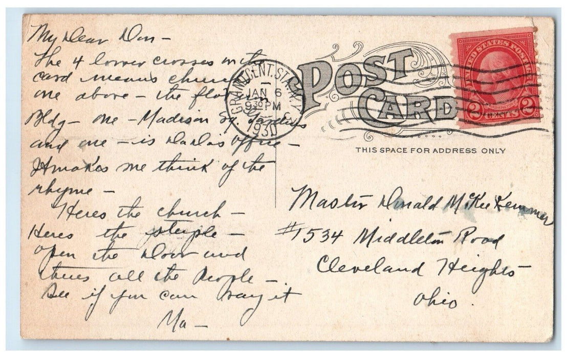 1930 Hotel Seville Fifth Avenue Twenty-Ninth Street Grandcent New York Postcard