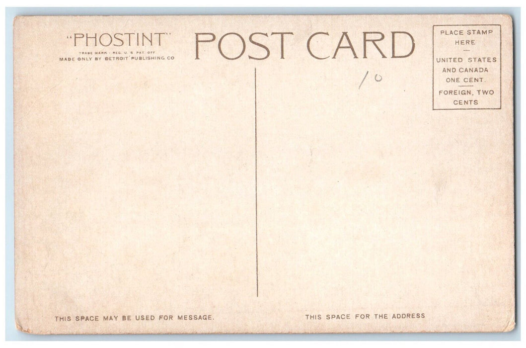 1910 New York Peace Monument Lookout Mountain Statue Tennessee Phostint Postcard