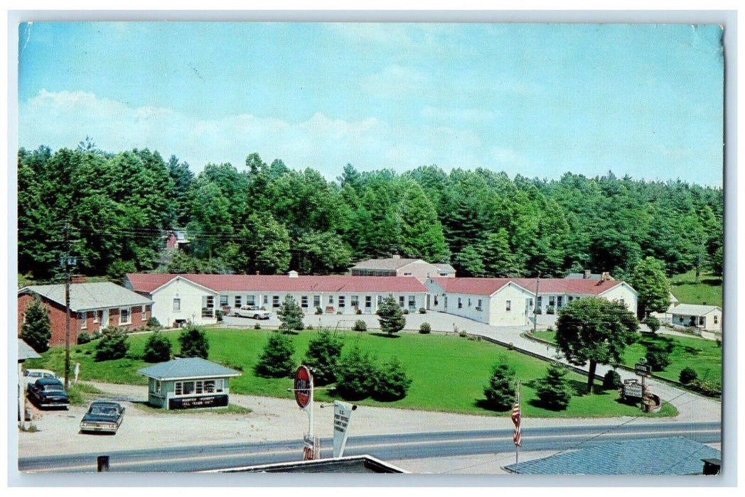 1964 View Of Mountain Top Motel Cars Fancy Gap Virginia VA Vintage Postcard