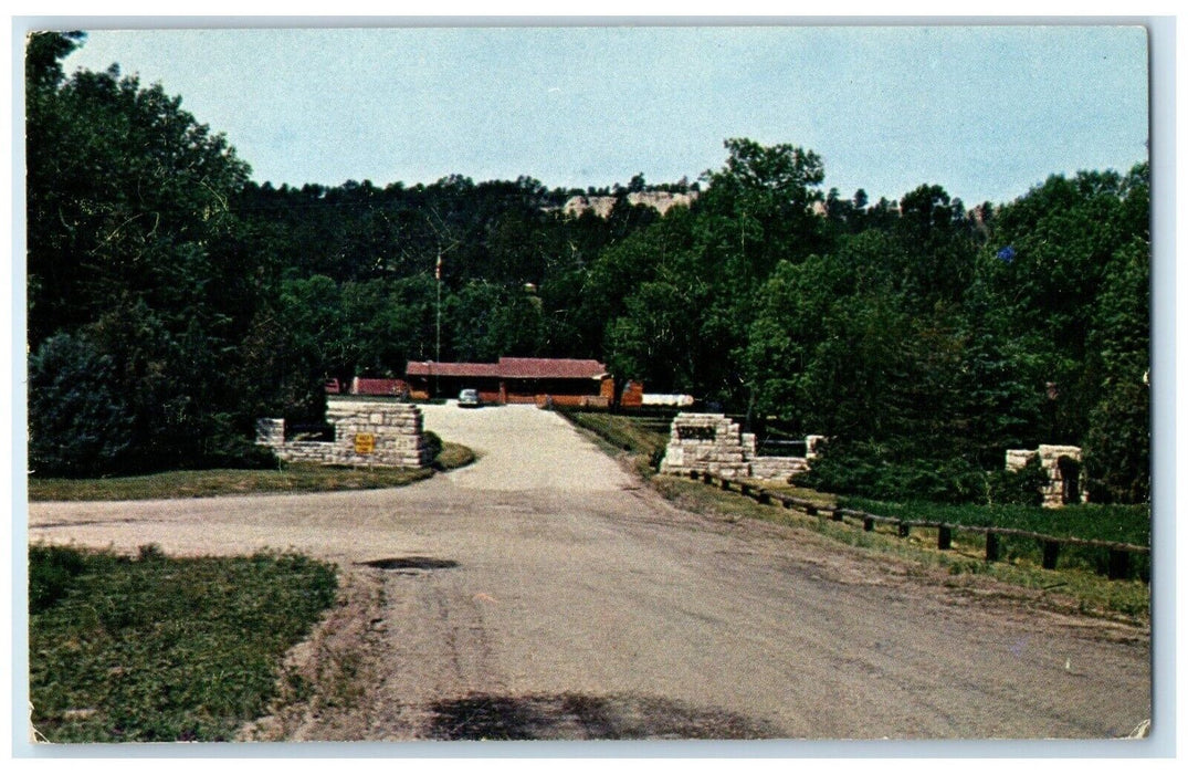 1959 Entrance To Chadron State Park Nebraska NE, Dirt Rock Vintage Postcard