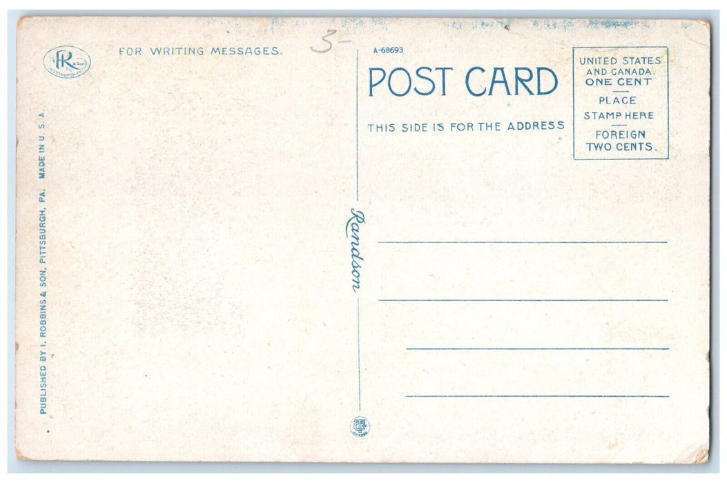 c1930's First Presbyterian Church Parkersburg West Virginia WV Vintage Postcard