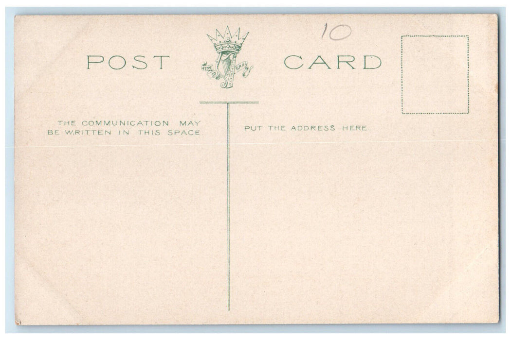 c1910 Biking Boating River View at the Marina Cork Munster Ireland Postcard