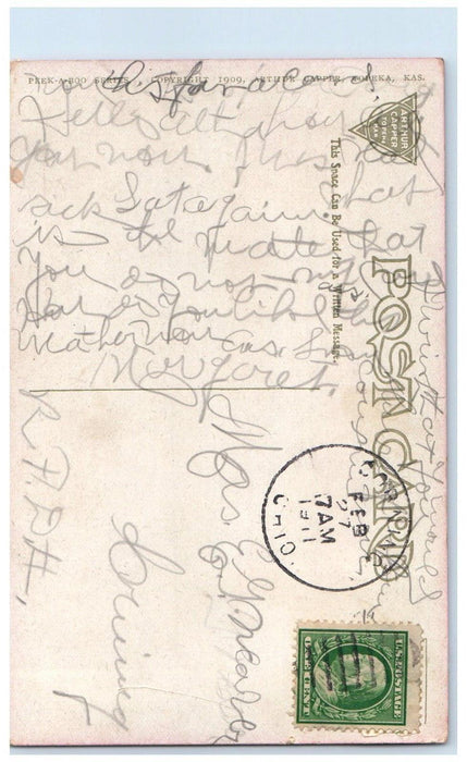 1911 Rat Mouse On The Floor Womens Feet Corning Ohio OH Posted Antique Postcard