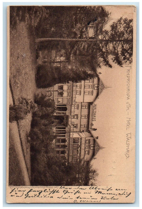 c1905 Hotel Waldhaus Friedrichroda Gotha Thuringia Germany Antique Postcard