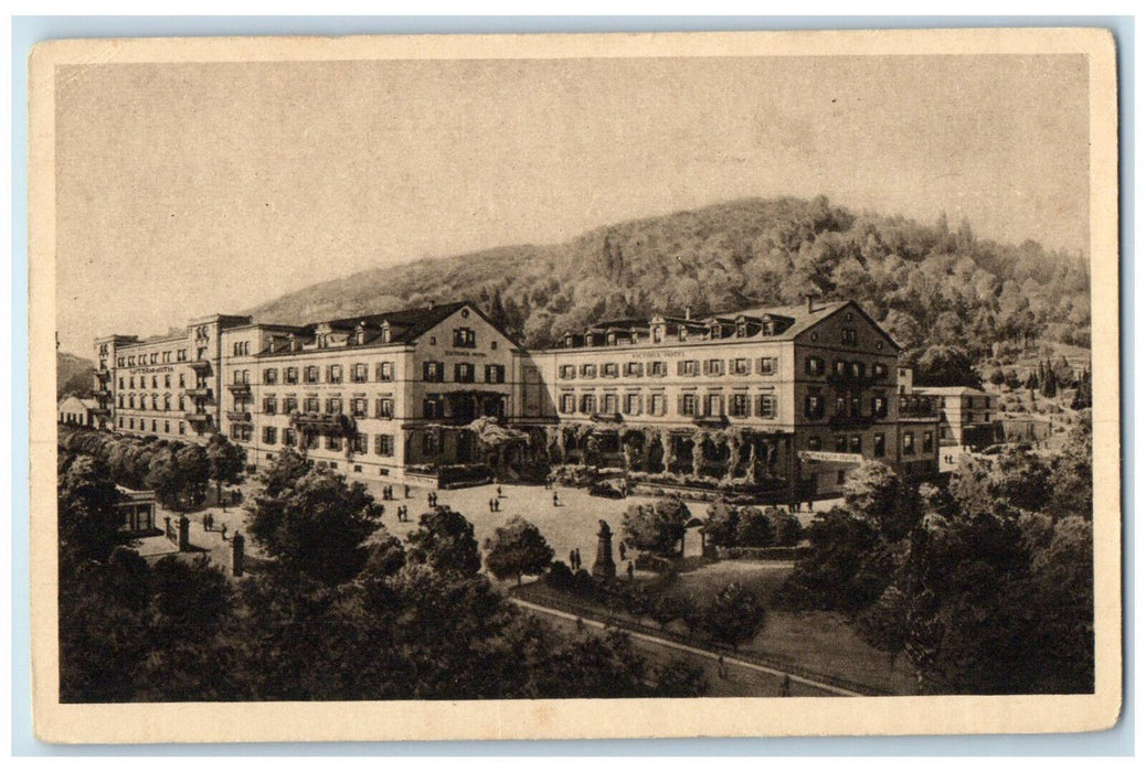 c1930's Victoria Hotel Heidelberg Neckar River Germany Unposted Postcard