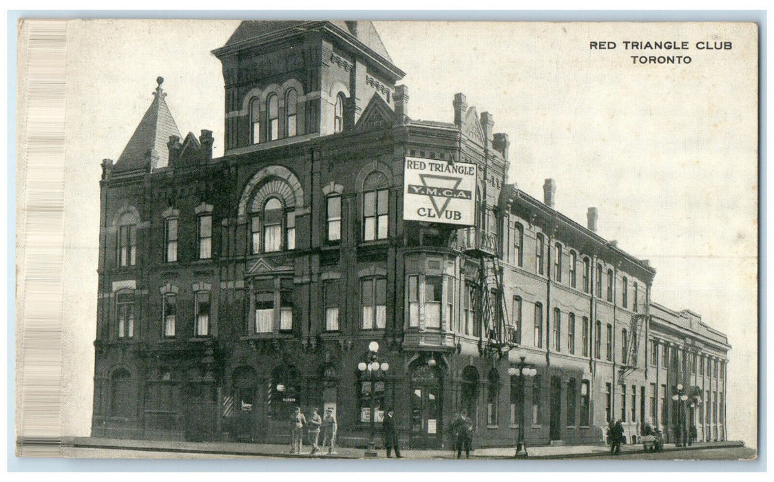 c1910 Red Triangle YMCA Club Toronto Ontario Canada Unposted Antique Postcard