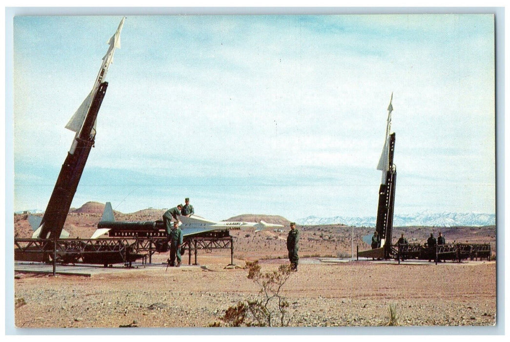 c1950's Preparing Niki Ajax Missiles For Firing Fort Bliss Texas TX Postcard