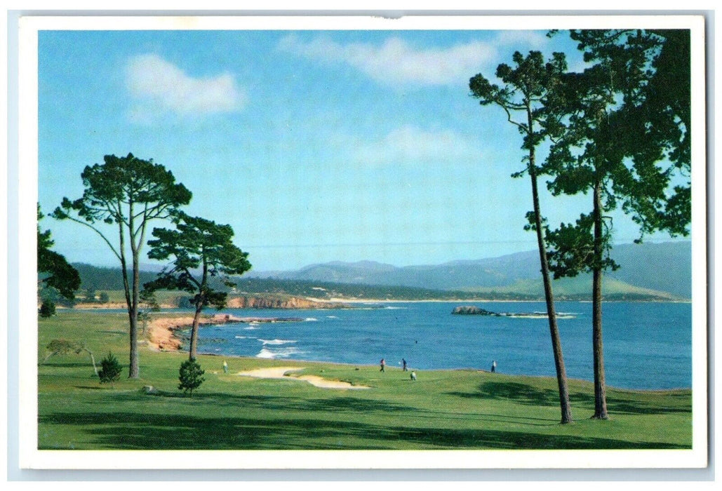 Pebble Beach Golf Course Monterey Peninsula Union Pacific Railroad Postcard