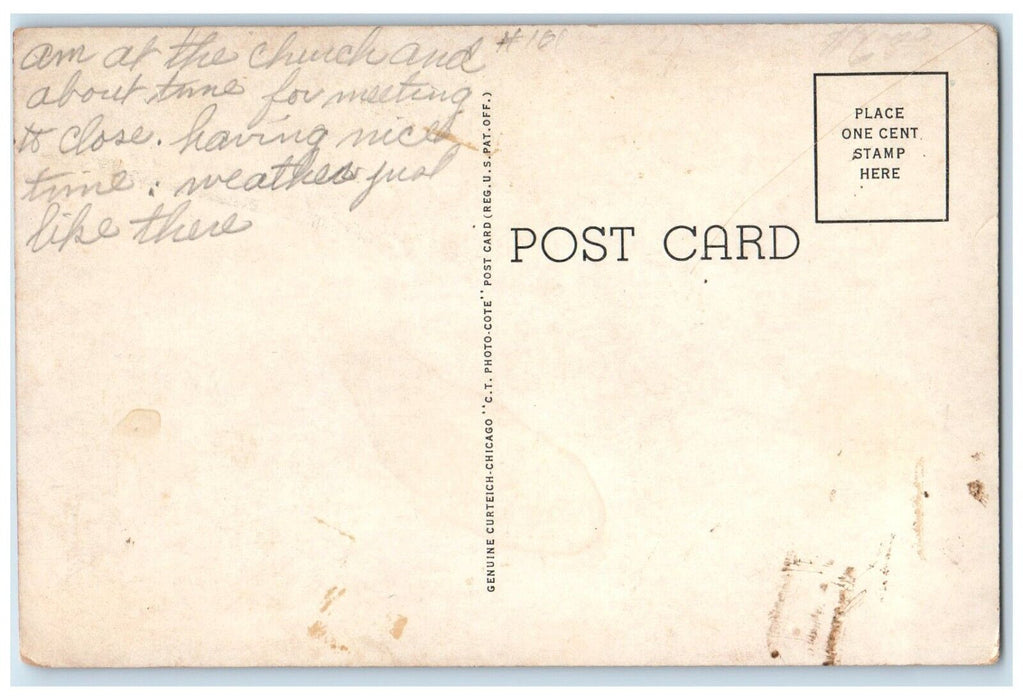 c1930's Cheyenne Indian Don B. Wolf Native American Posted Vintage Postcard
