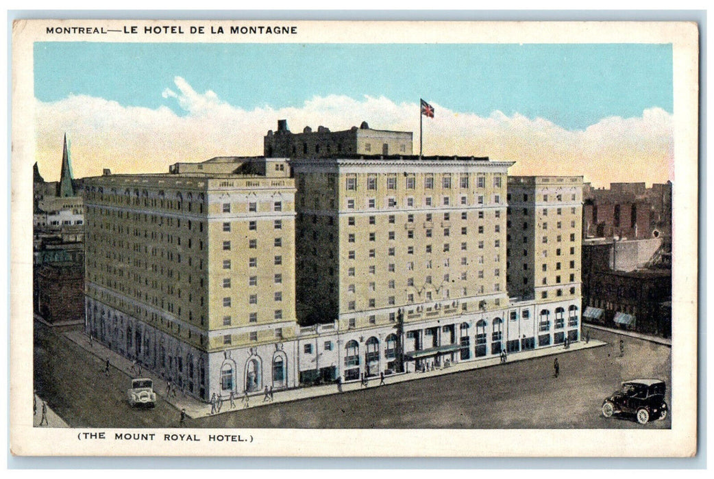 c1930's The Mount Royal Hotel Montreal Quebec Canada Posted Vintage Postcard