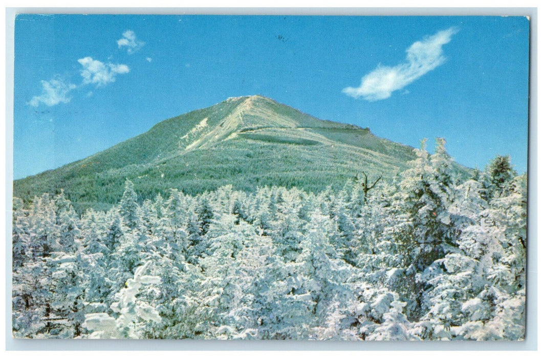 1962 Winter View of Whiteface Mountain New York NY Unposted Antique Postcard