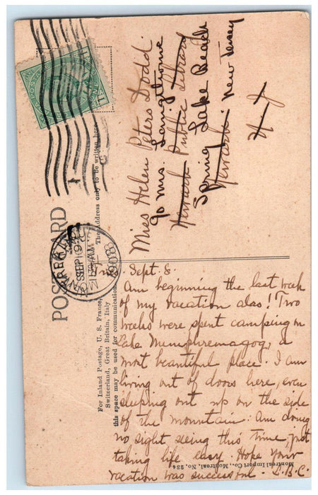 1908 Library McGill University and Presbyterian College Montreal Canada Postcard