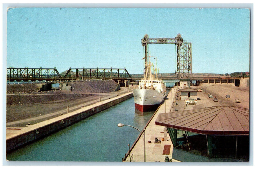 1960 The St. Lawrence Seaway Montreal Quebec Canada Antique Posted Postcard