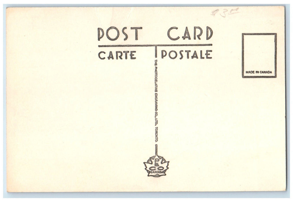 c1950's View of The Circle Guelph Ontario Canada Vintage Unposted Postcard