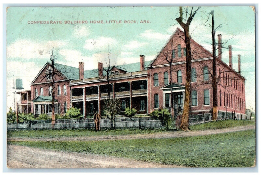 c1910's Confederate Soldiers Home Little Rock Arkansas AR Antique Postcard