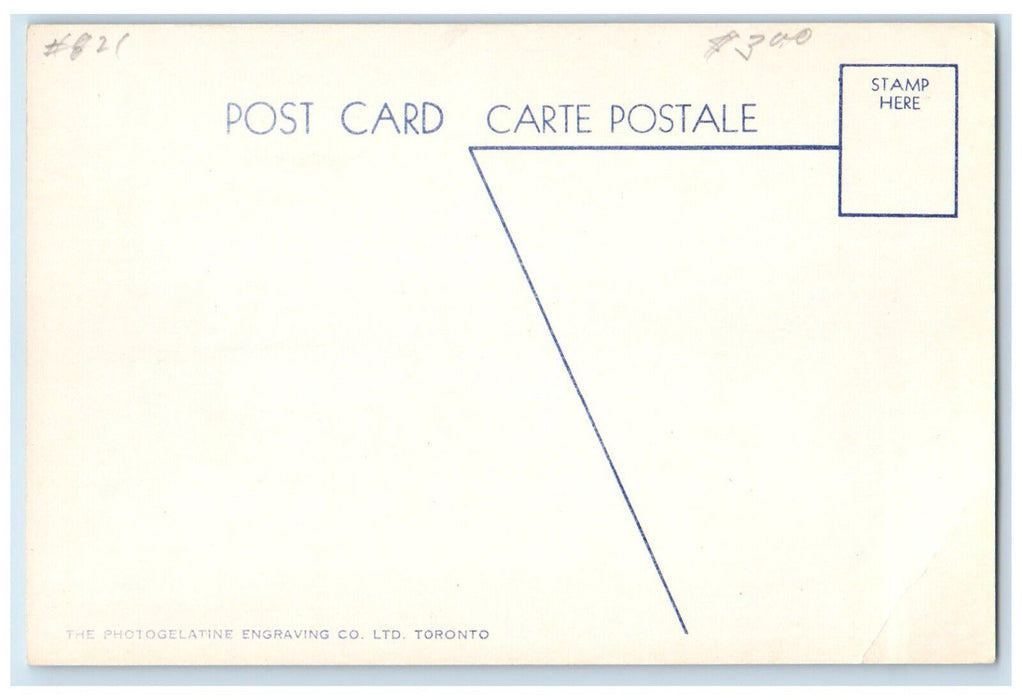 c1940's Main Street Antigonish Nova Scotia Canada Vintage Unposted Postcard
