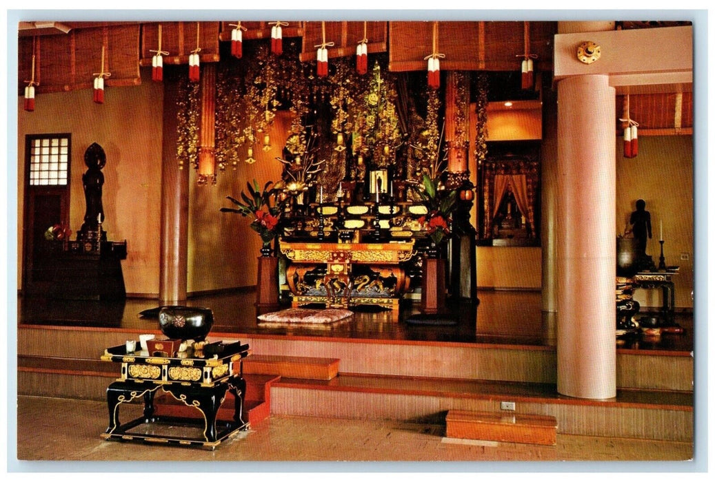 c1960 Soto Mission Hawaii Nuuanu Avenue Buddhist Temple Honolulu Hawaii Postcard