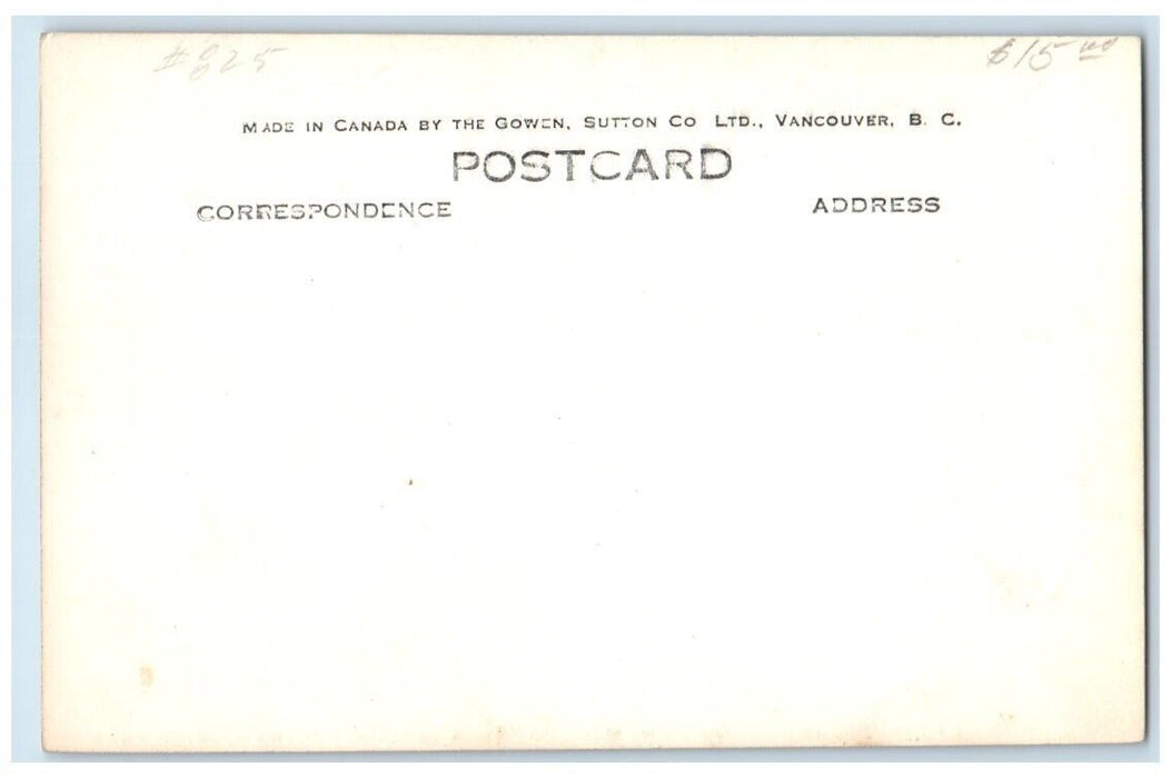 c1940's Whitehorse Aerial View Yukon Territory Canada RPPC Photo Postcard