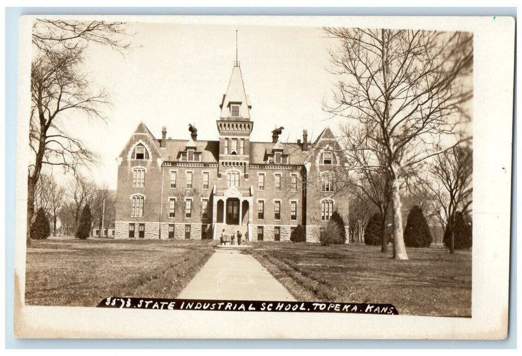 c1910's State Industrial School View Topeka Kansas KS RPPC Photo Postcard