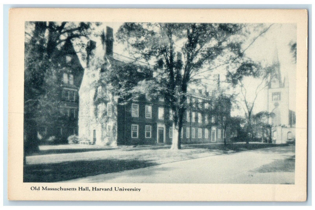 c1910's Old Massachusetts Hall Harvard University Maynard Workshop City Postcard