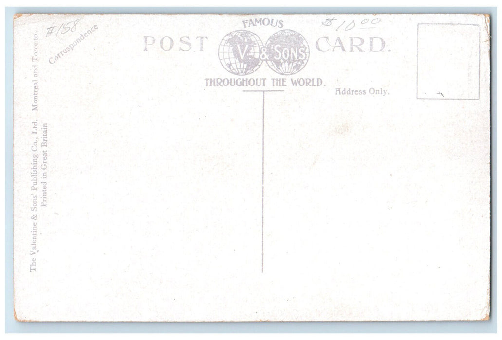 c1910 Train Grand Trunk Railway Station Hamilton Ontario Canada Postcard