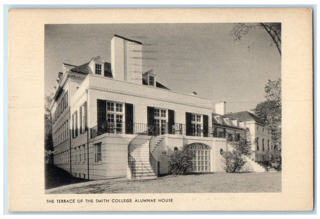Terrace Of Smith College Alumnae House Pittsfield MA Maynard Workshop Postcard